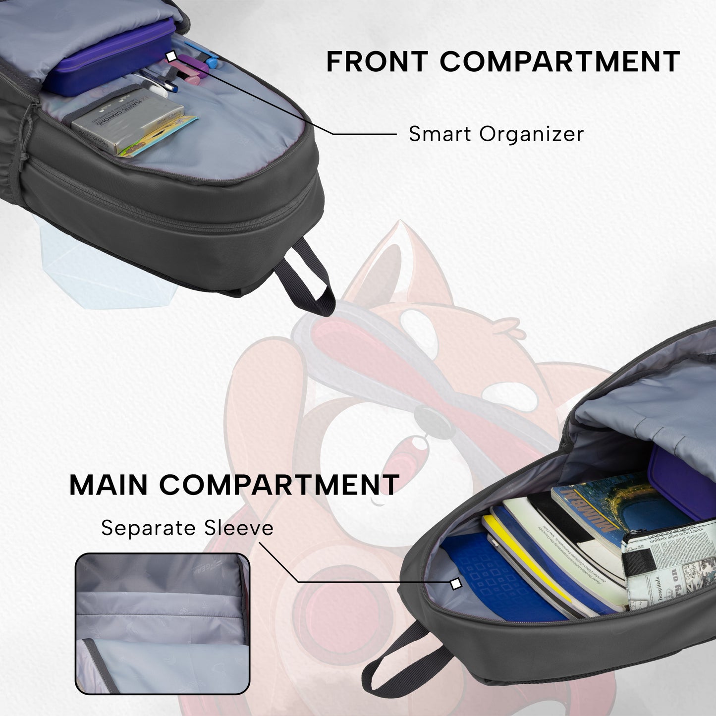 Little Heroes 22L Grey Backpack
