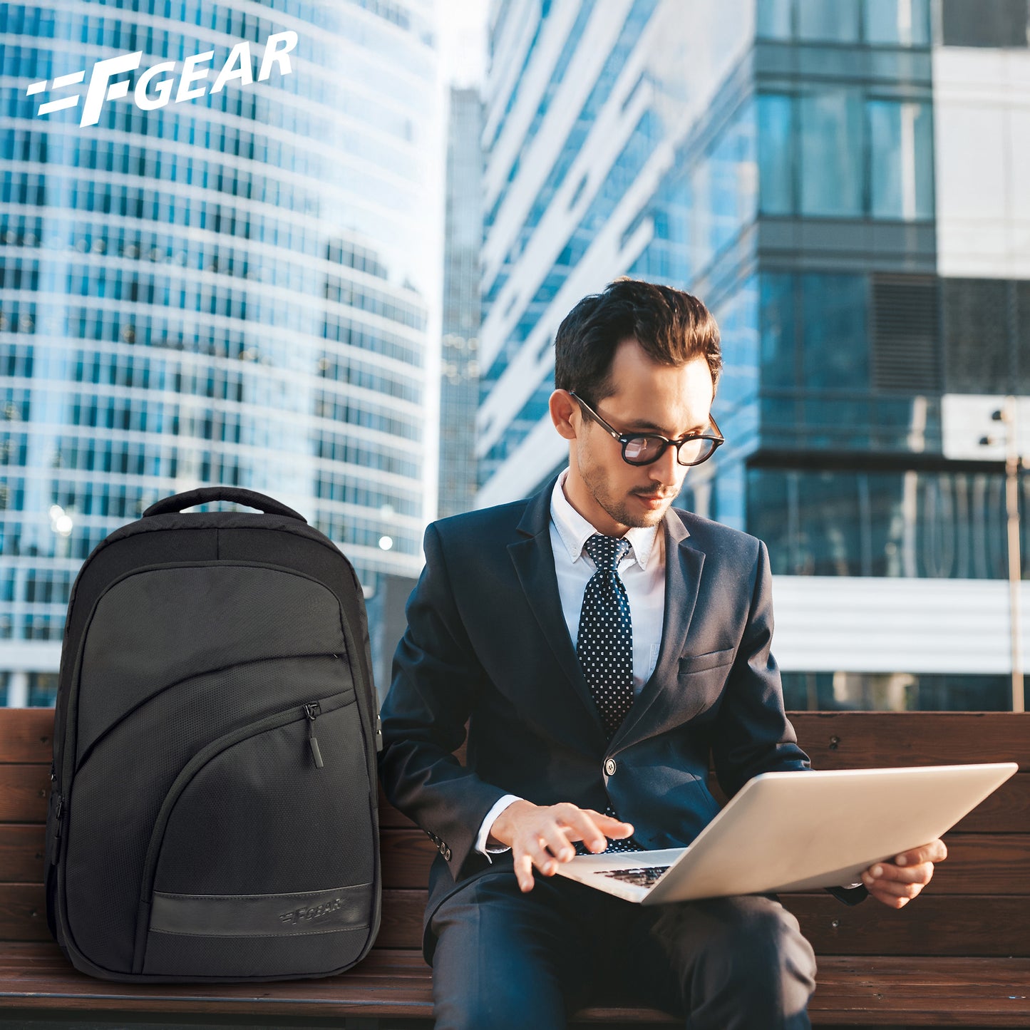 Asset 35L Black Laptop Backpack