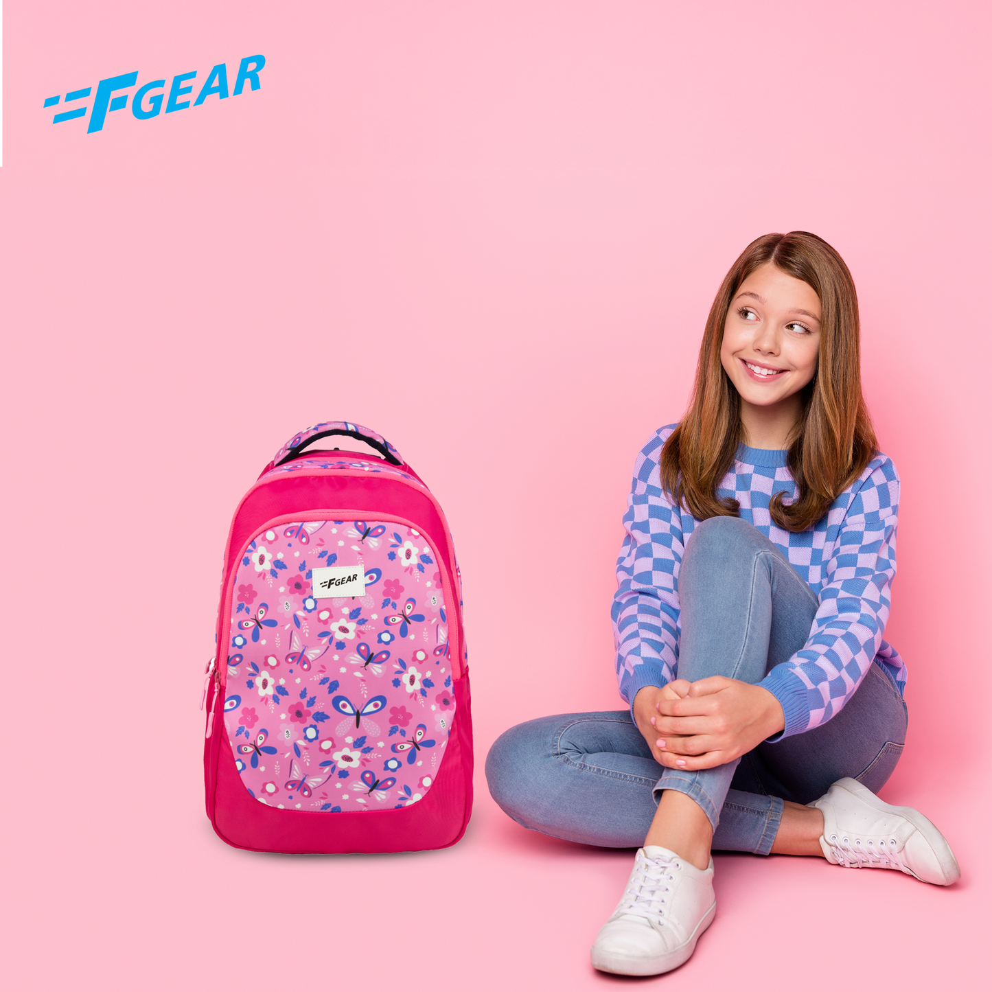 Panya 21L Dark Pink Mulberry Butterfly Backpack