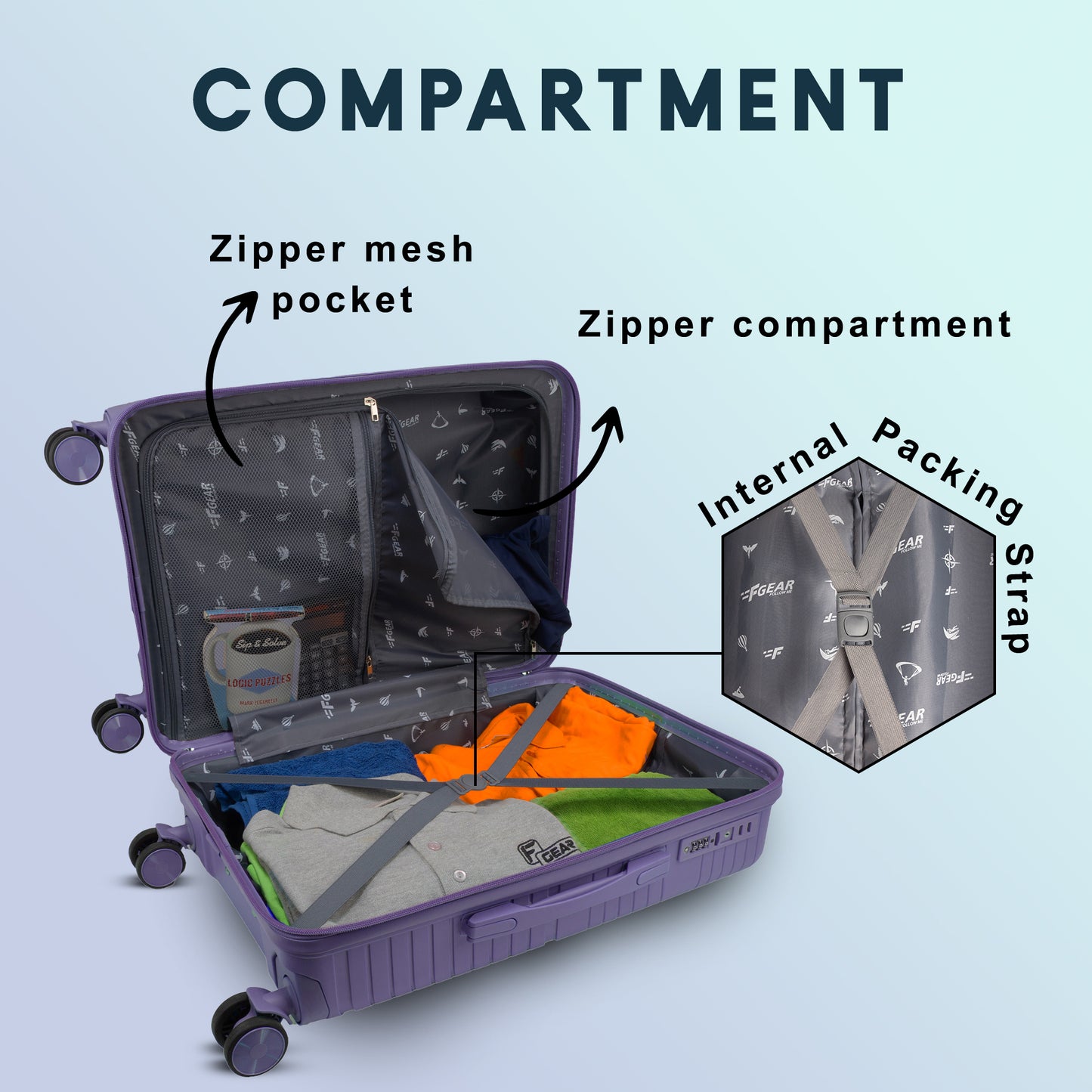 Aegis 22" Future Dusk Cabin Small Suitcase