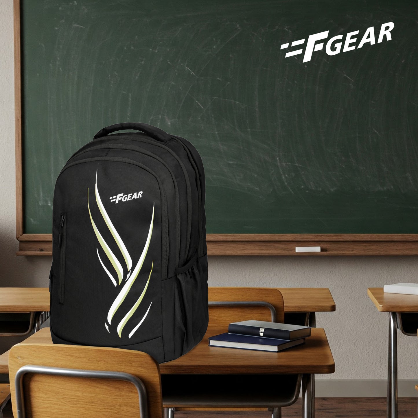 Poem 30L Black Backpack with raincover