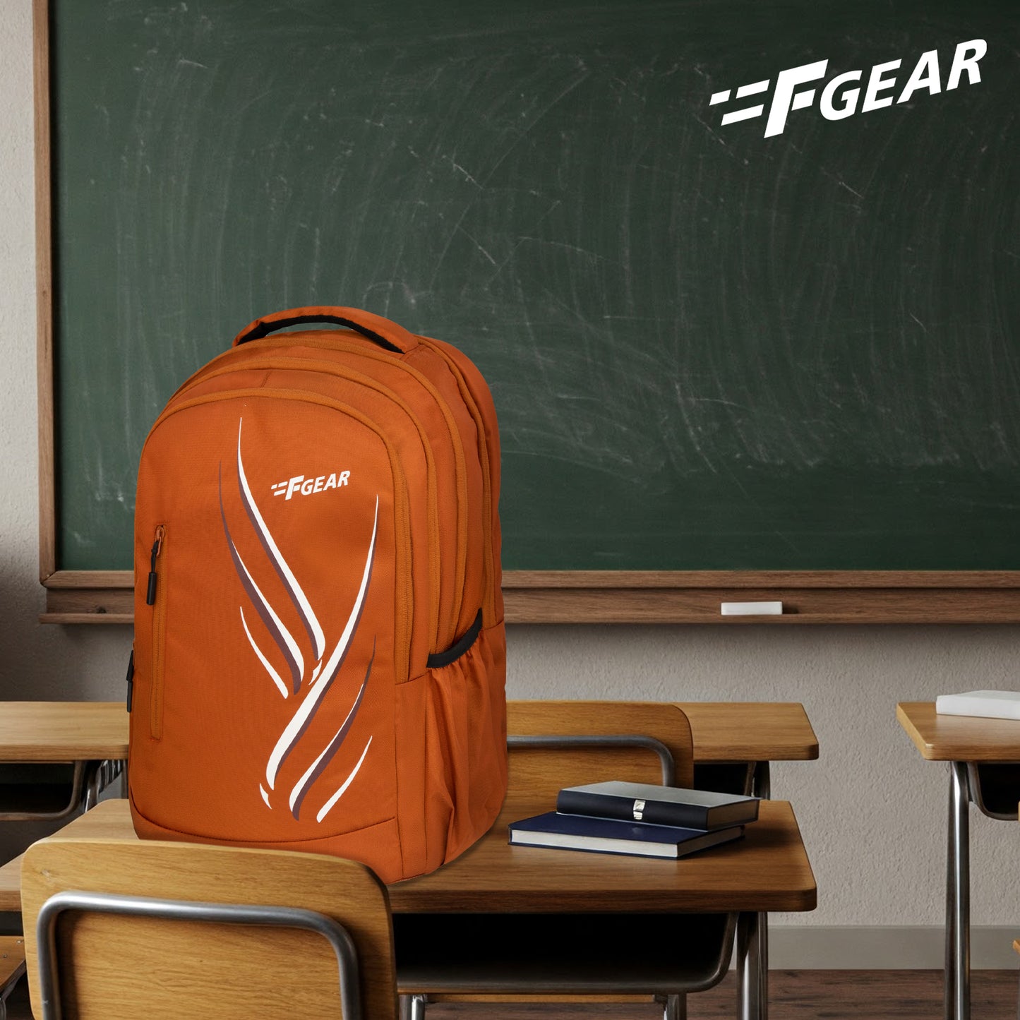 Poem 30L Brick Orange Backpack With Raincover