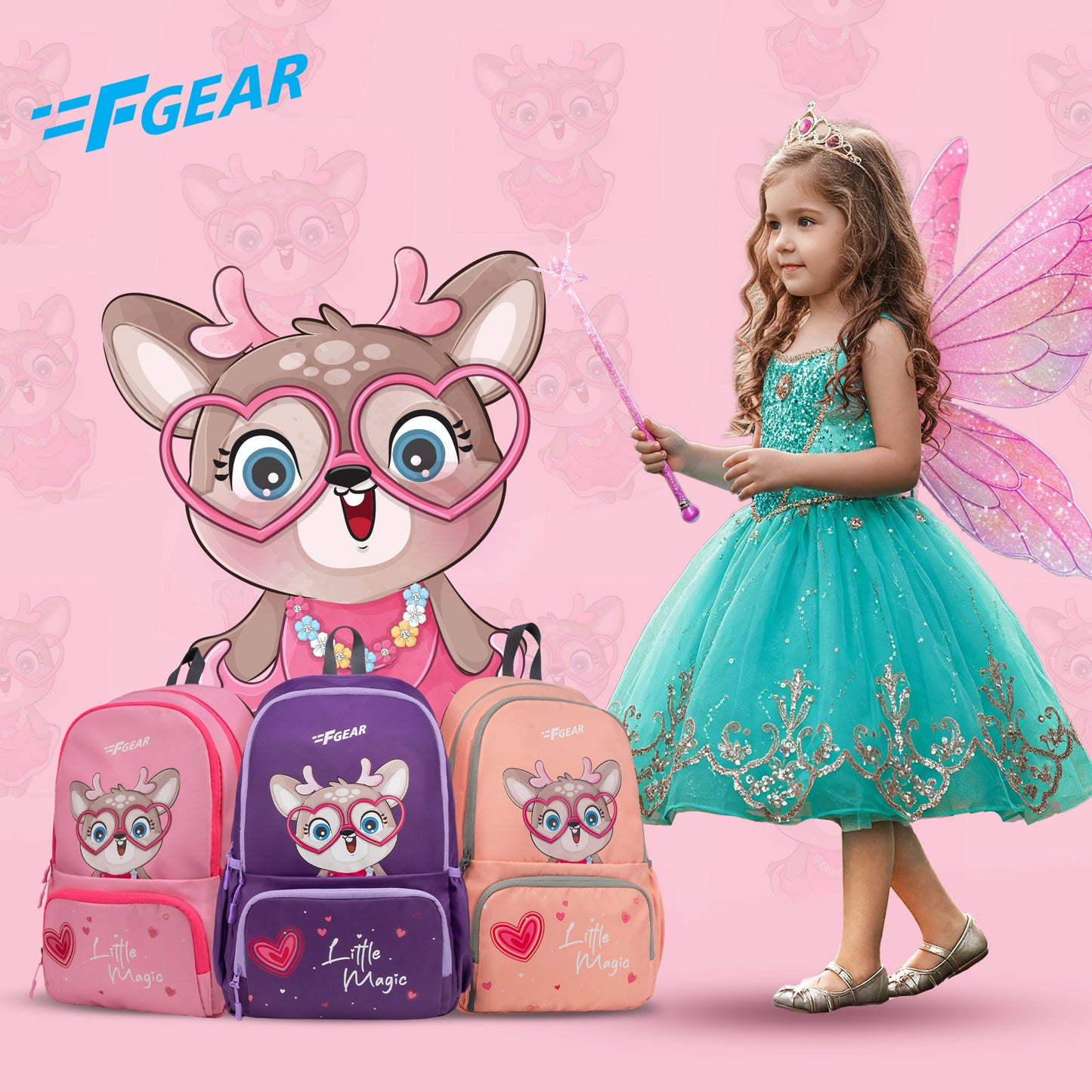 Little Magic 22L Rose Pink Backpack