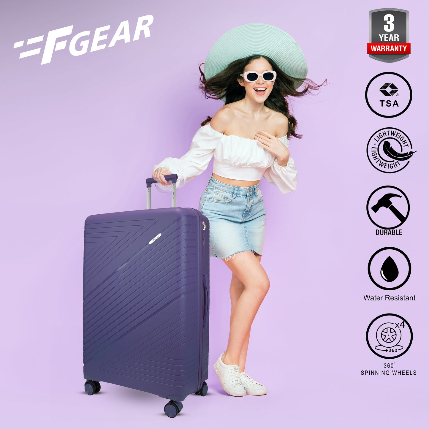 Aegis 30" Future Dusk Check-in Large Suitcase