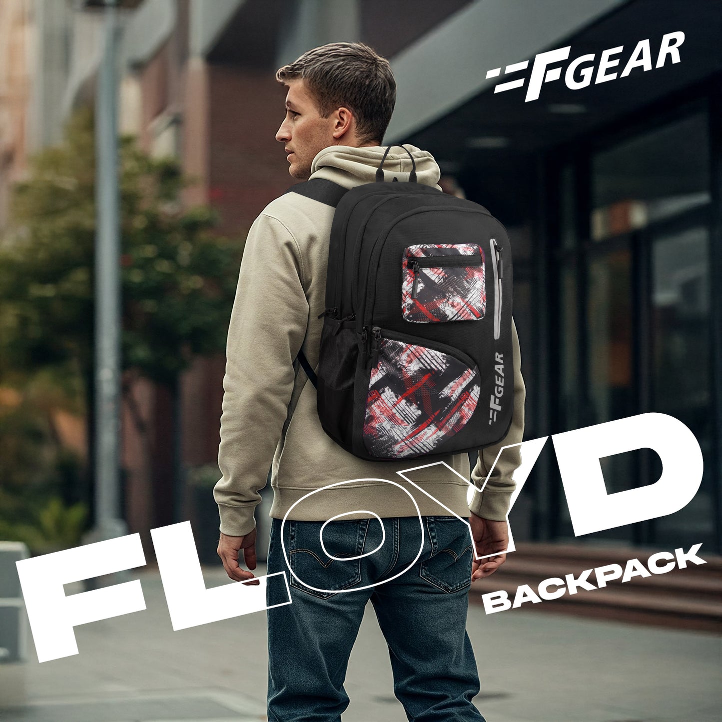 Floyd 26L Black Backpack