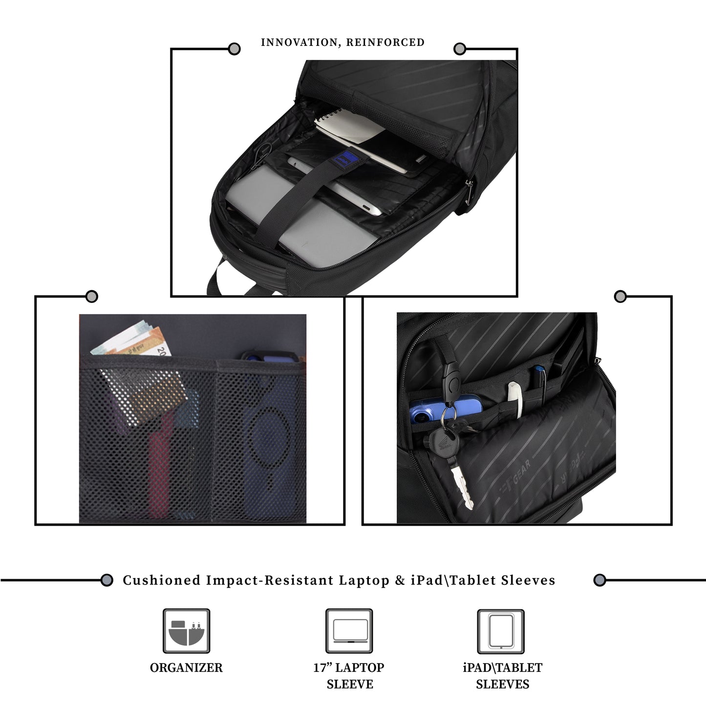 Hallstat 20L Black Tech Laptop Backpack
