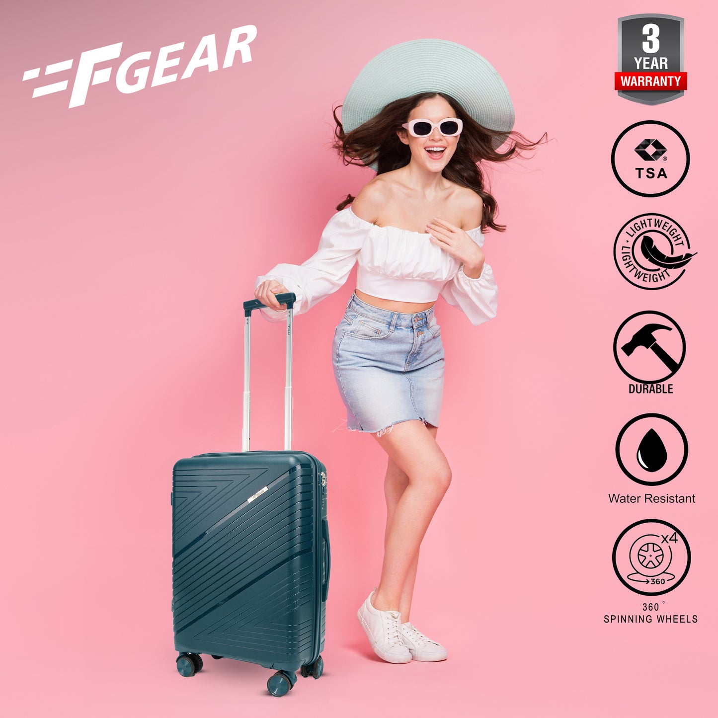 Aegis 22" Prussian Blue Cabin Small Suitcase