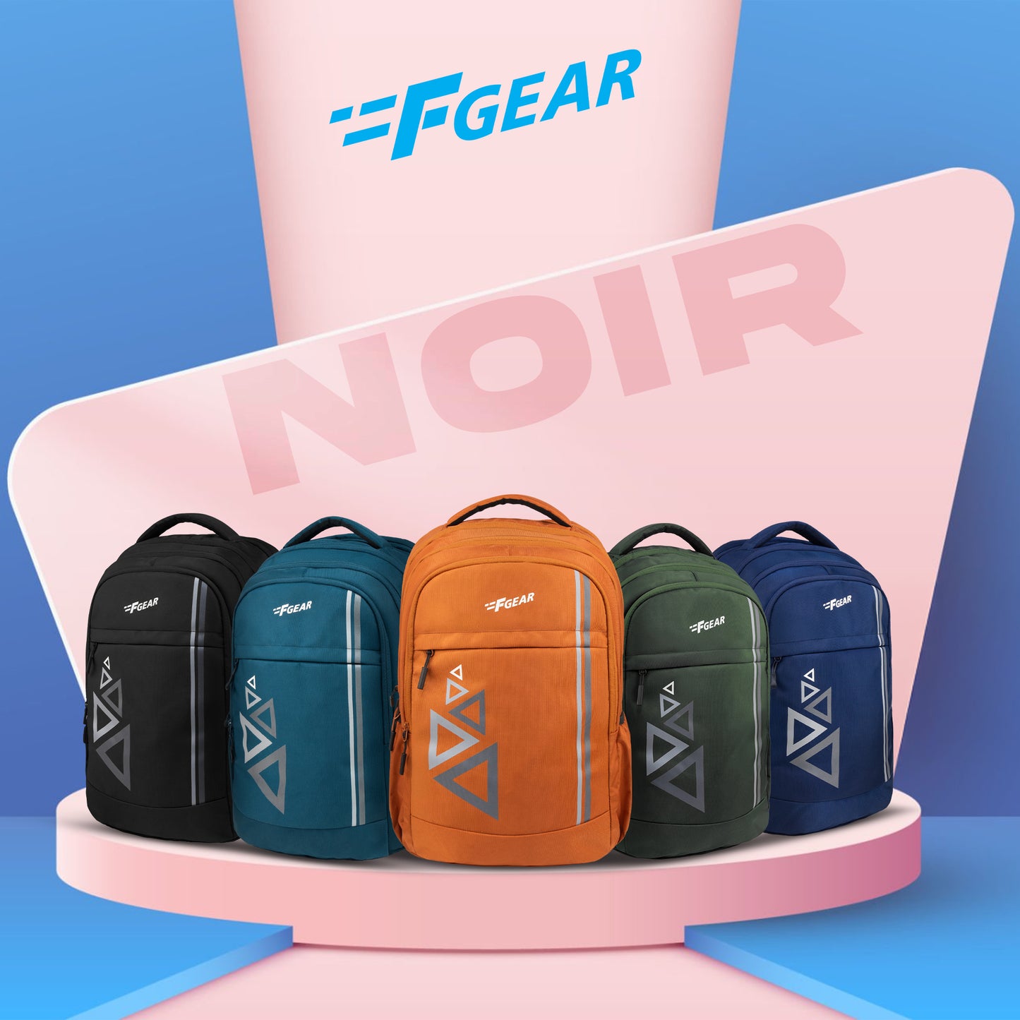 Noir 29L Navy Backpack with raincover