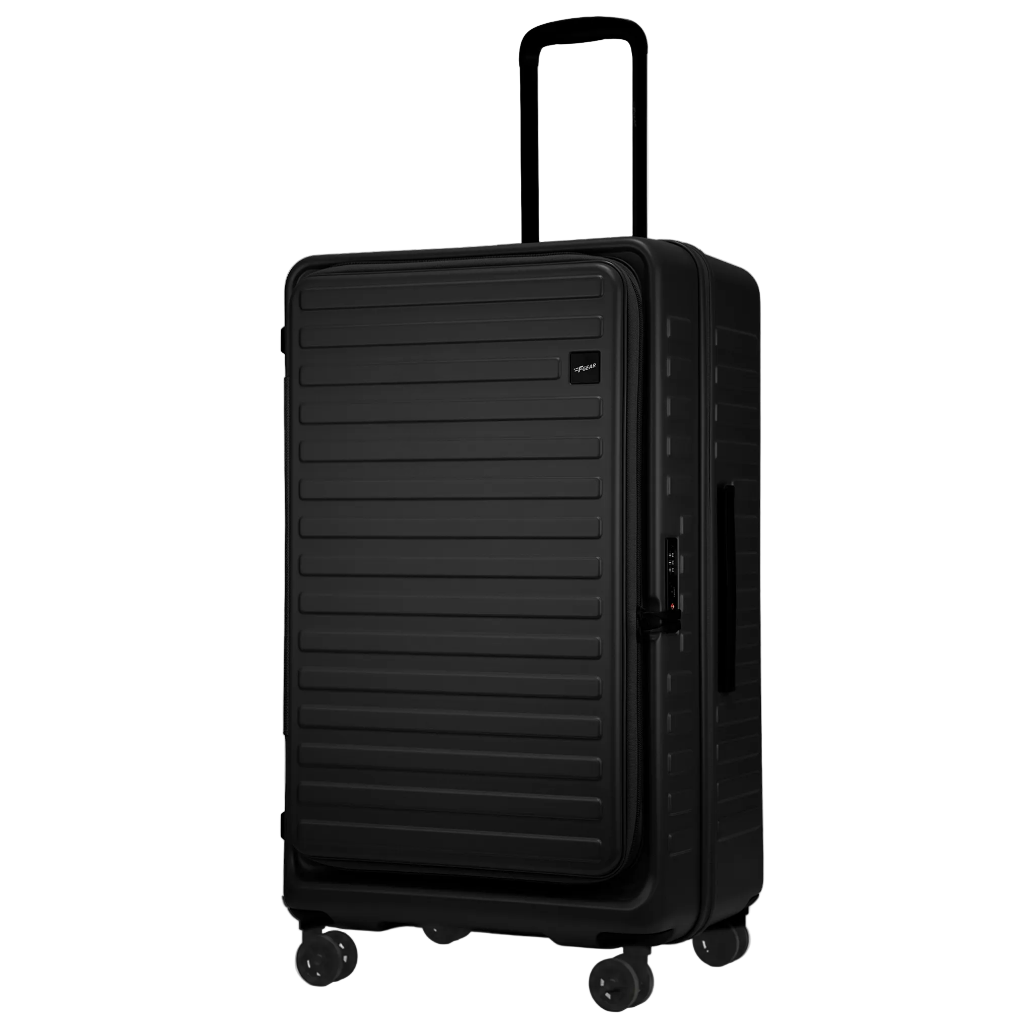 Windsor Black 76 cms Large Front Opening Trunk-Style Check-in