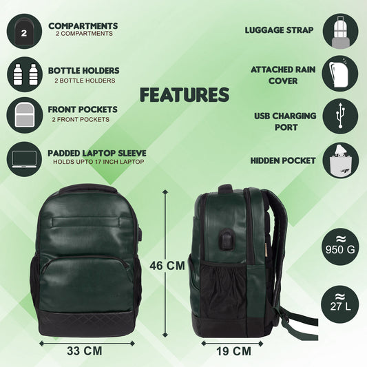 Luxur V2 27L Olive Green Laptop Backpack