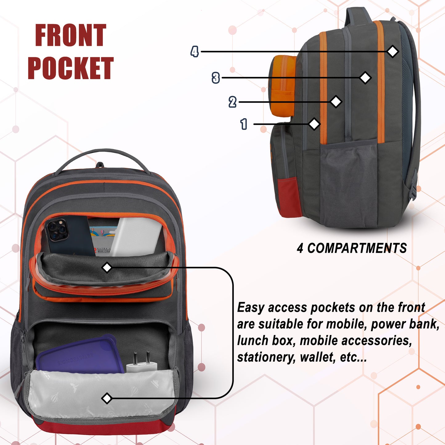 Level Up 34L Grey 34 L Backpack