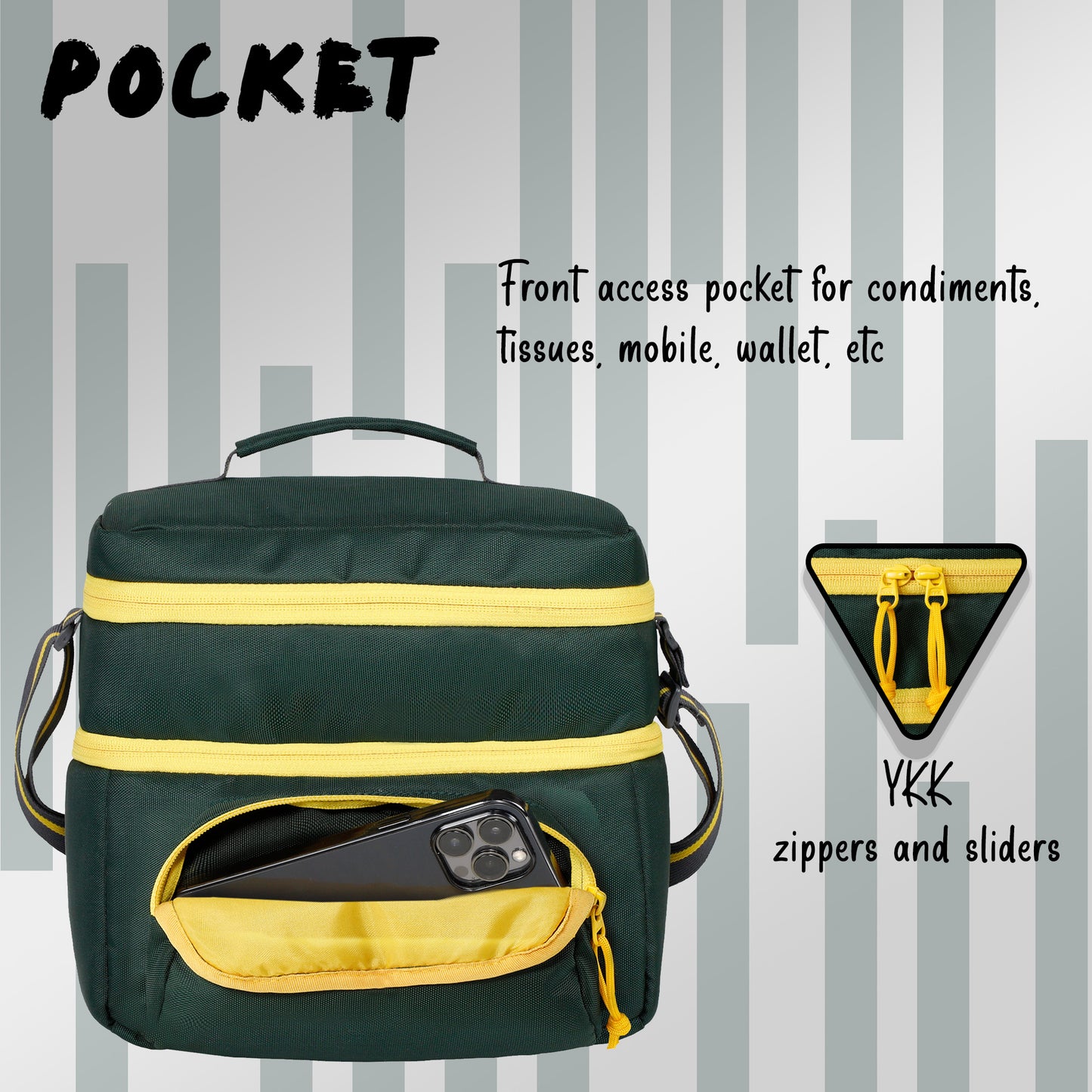 Sushi 9L Spruce Yellow Lunch Bag