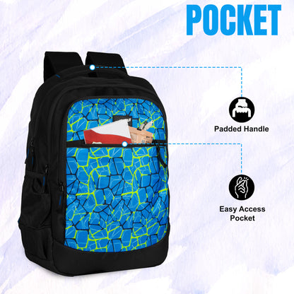 Brocken 34L Blue Nested Backpack with raincover