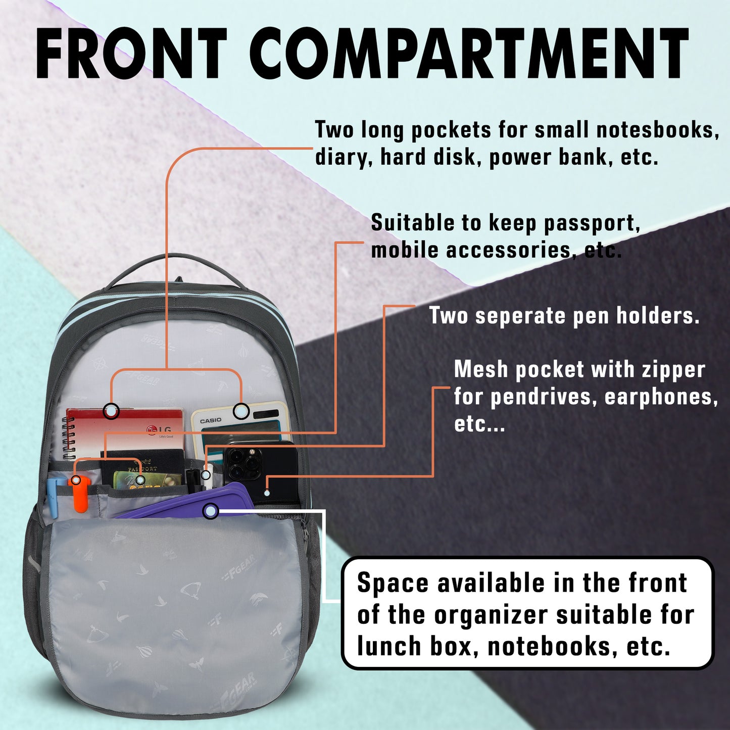 Don’t Quit 40L Grey Backpack