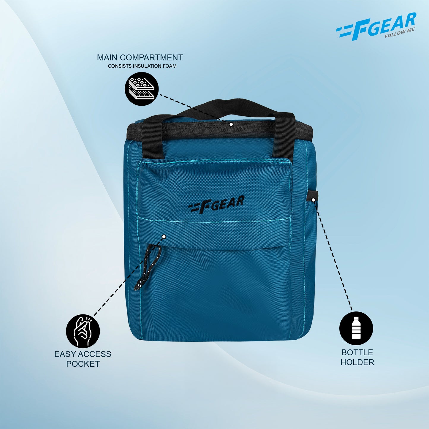 Hoover 7L Marine Blue Lunch Bag