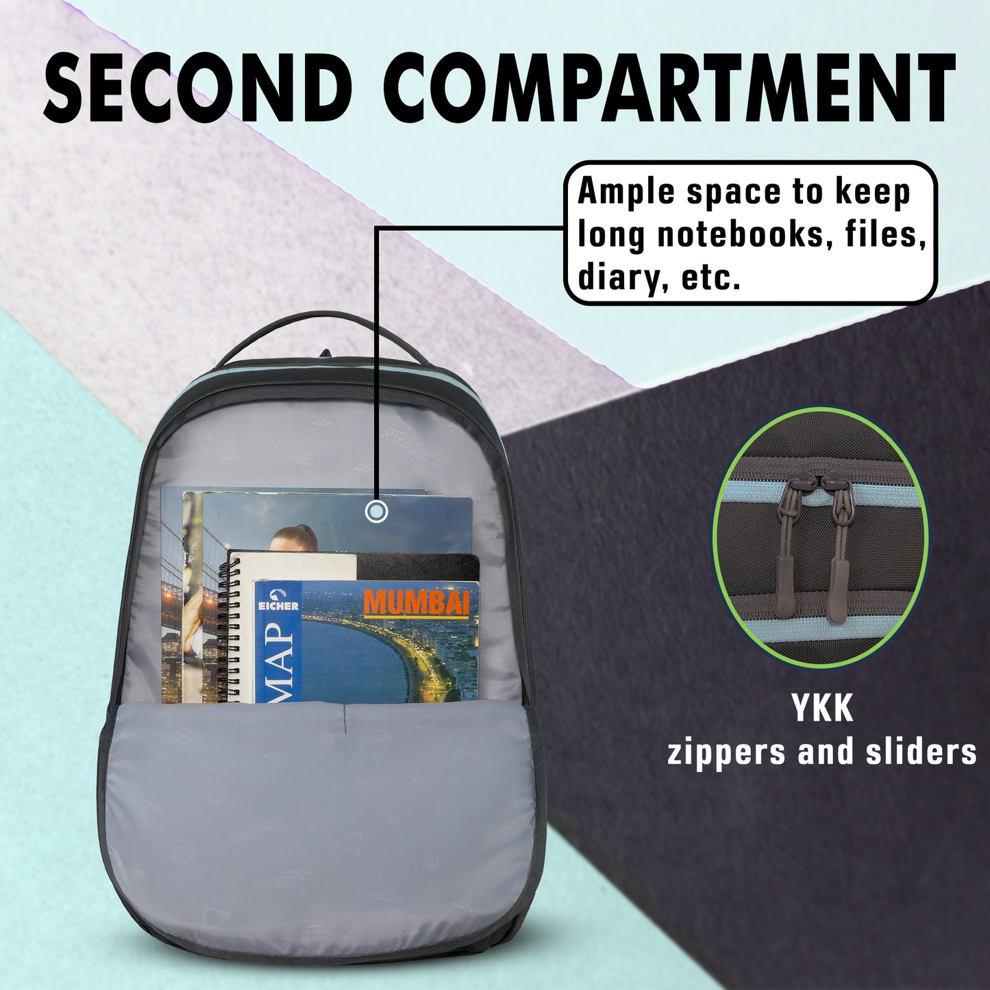 Don’t Quit 40L Grey Backpack