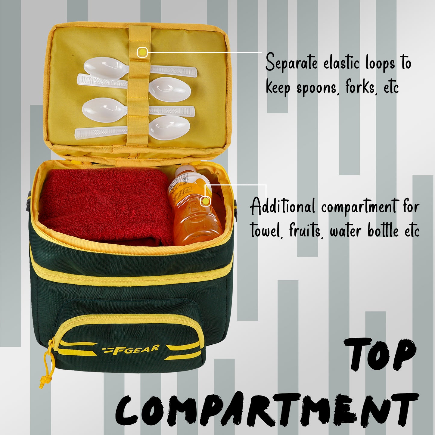 Sushi 9L Spruce Yellow Lunch Bag