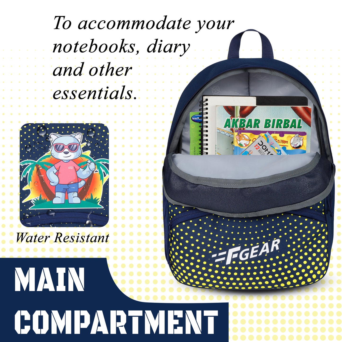 Tom 14L Navy Blue Kids Backpack