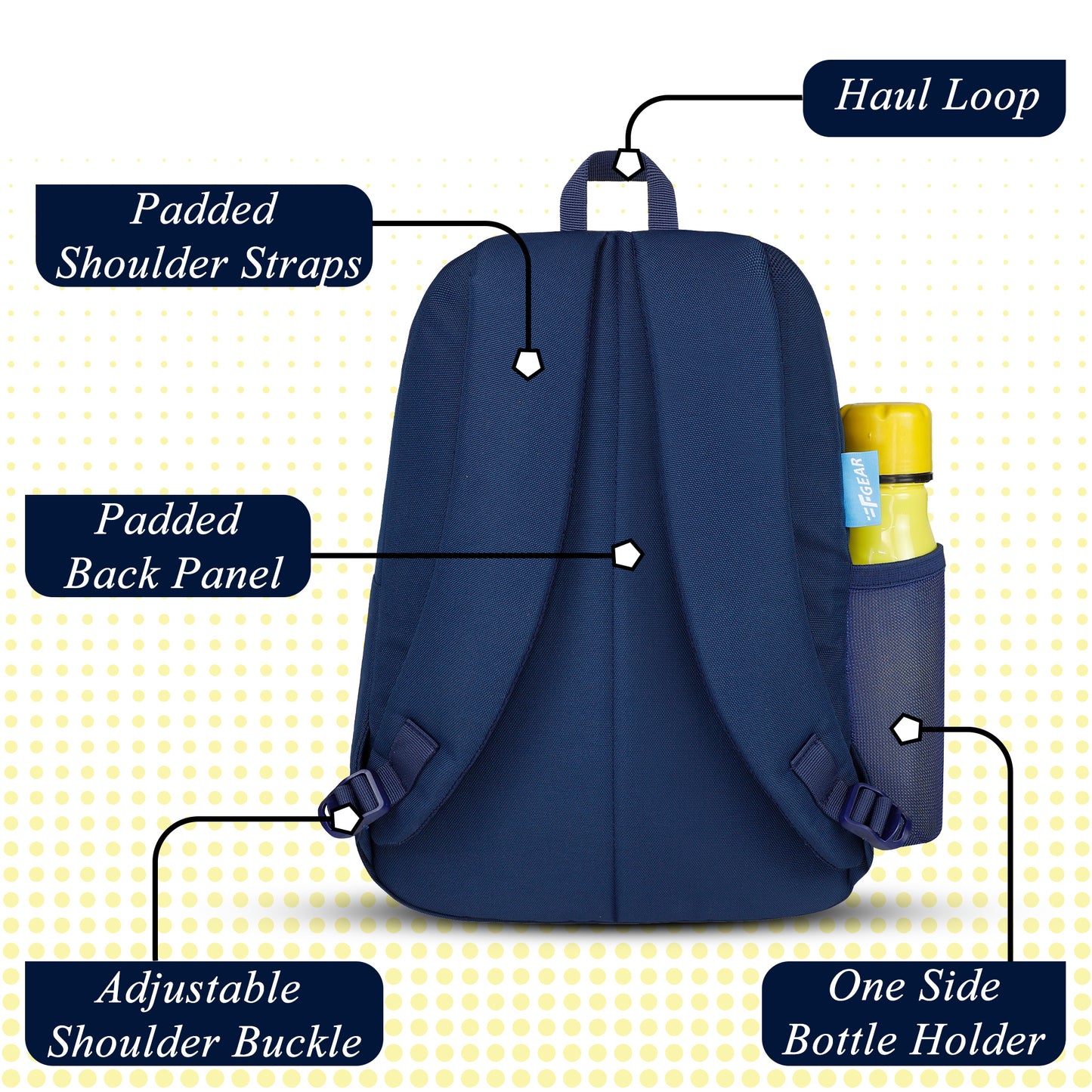 Tom 14L Navy Blue Kids Backpack