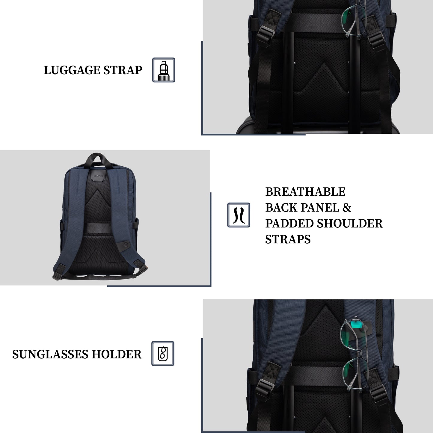 Hallstat 20L Blue Tech Laptop Backpack