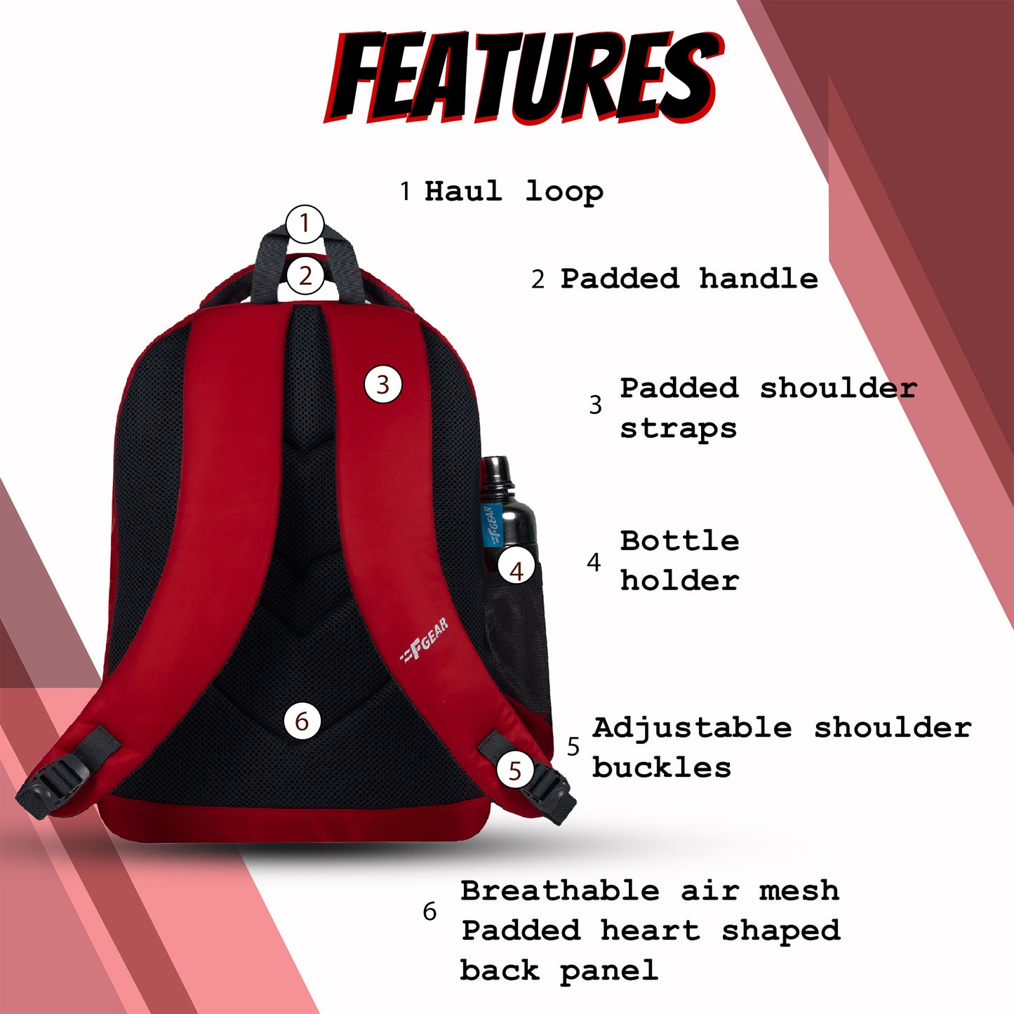 LBC 23L Red Backpack