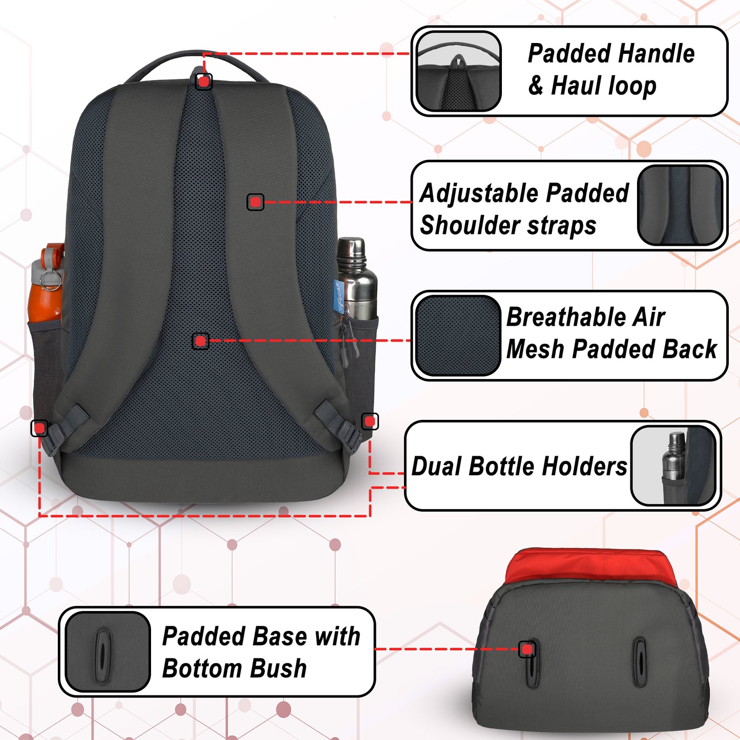 Level Up 34L Grey 34 L Backpack