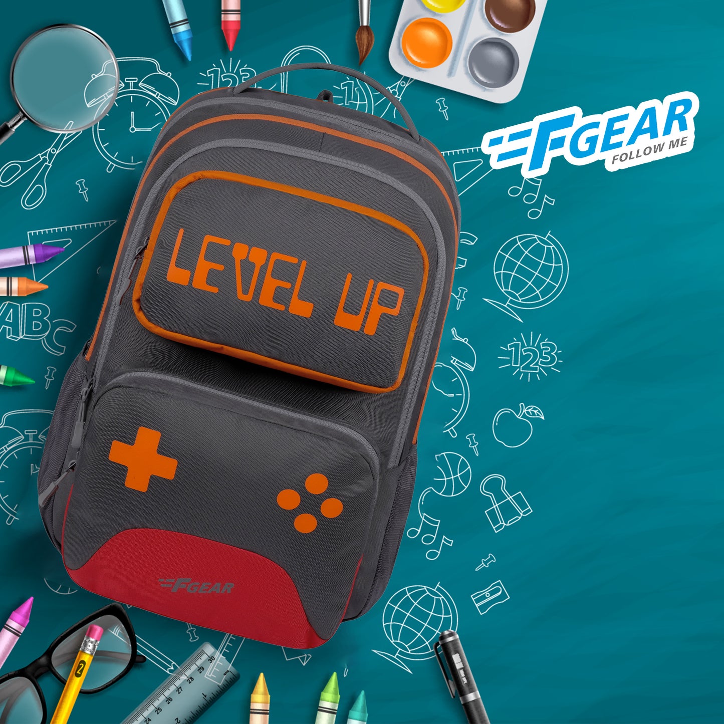 Level Up 34L Grey 34 L Backpack