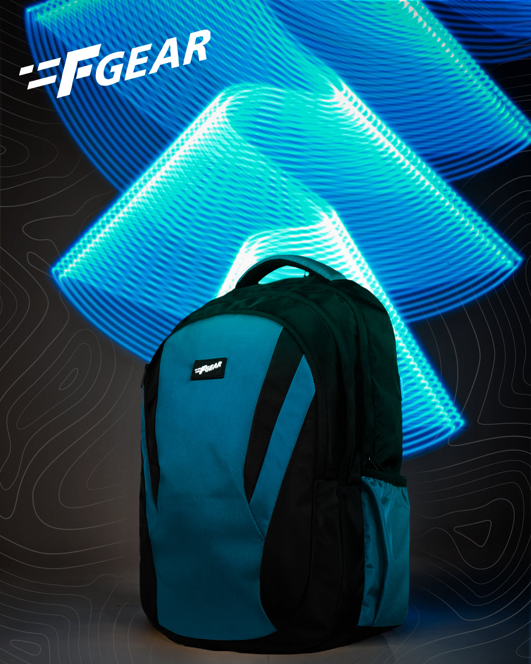 Vern 31L Black Aqua Backpack