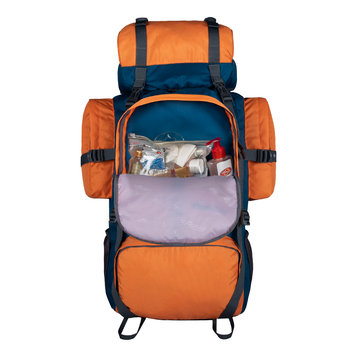 Otto 58L Orange Blue Rucksack