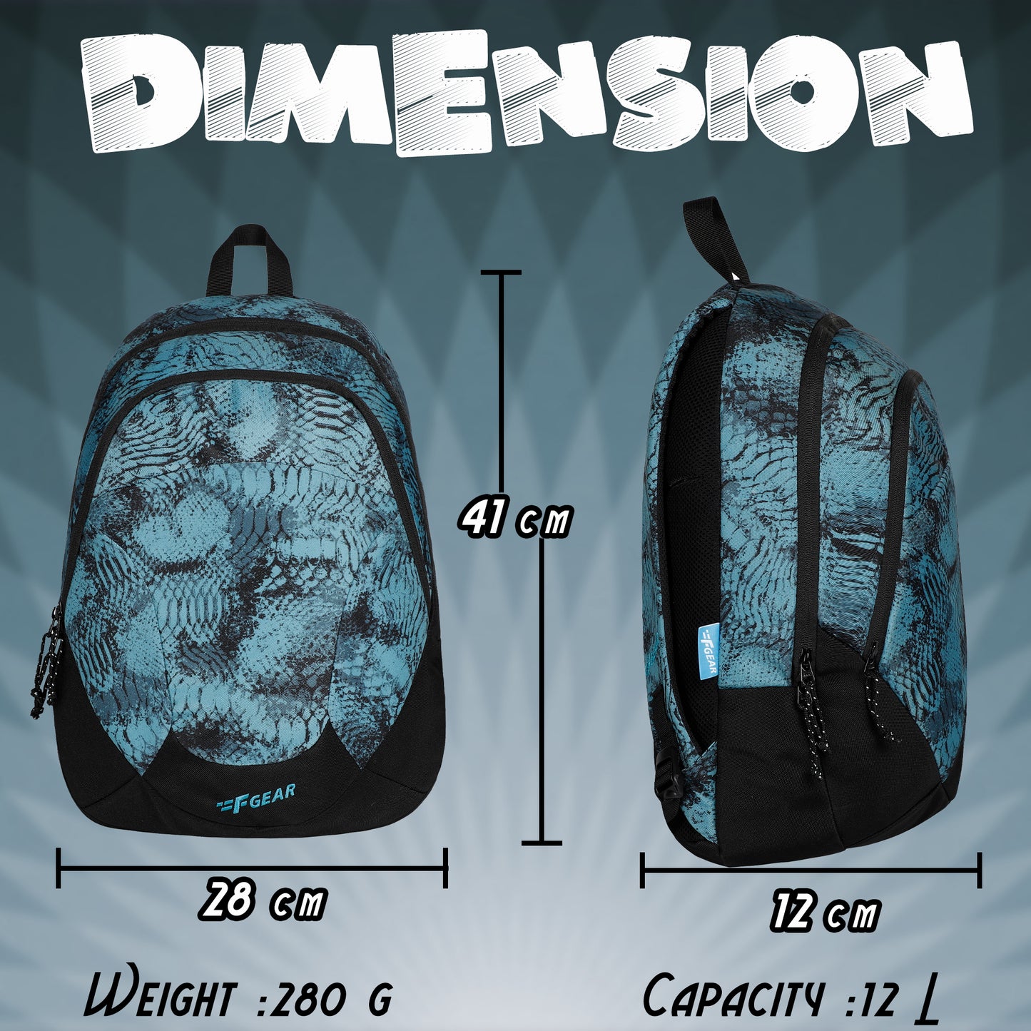 Amari 12L Web Marine Black Backpack