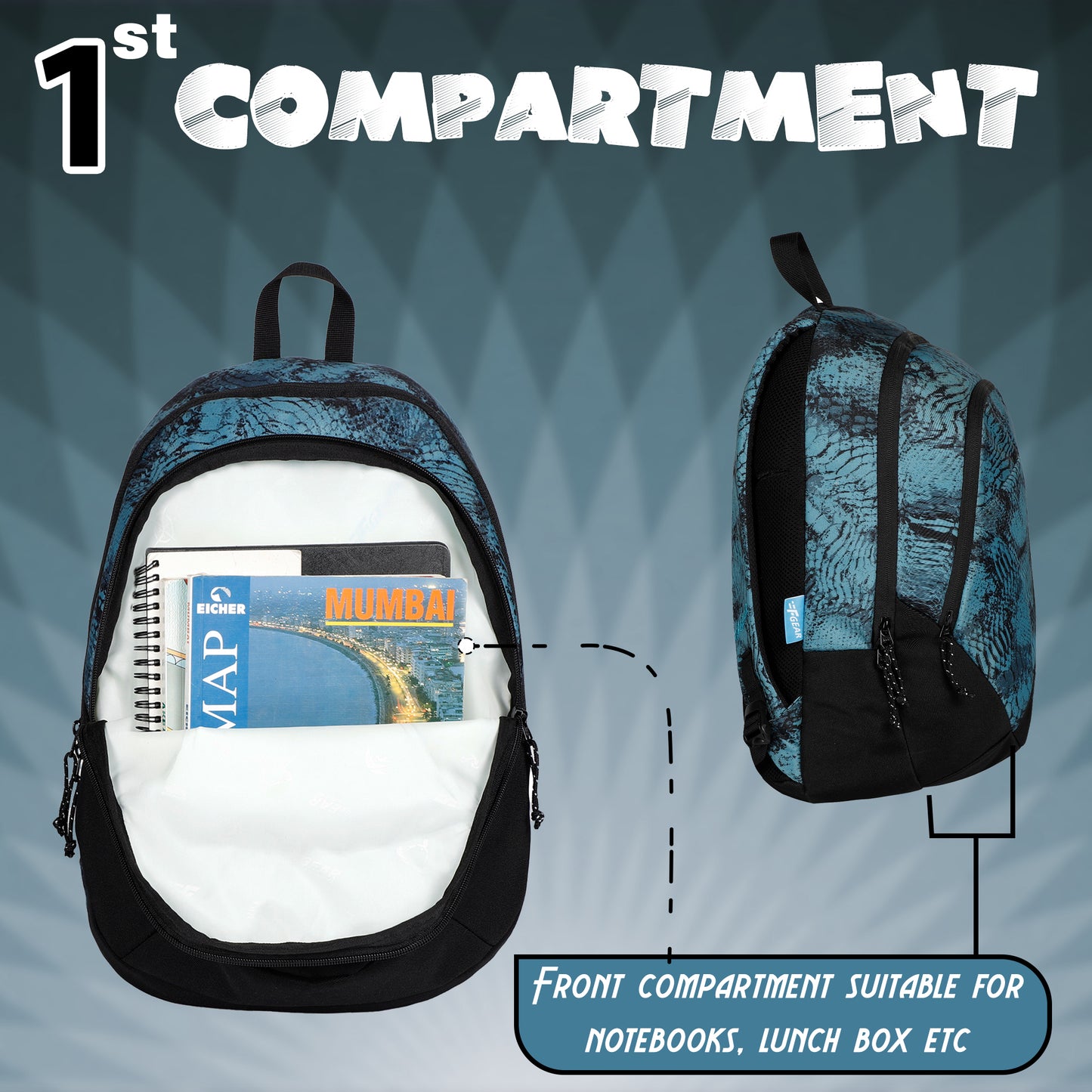 Amari 12L Web Marine Black Backpack