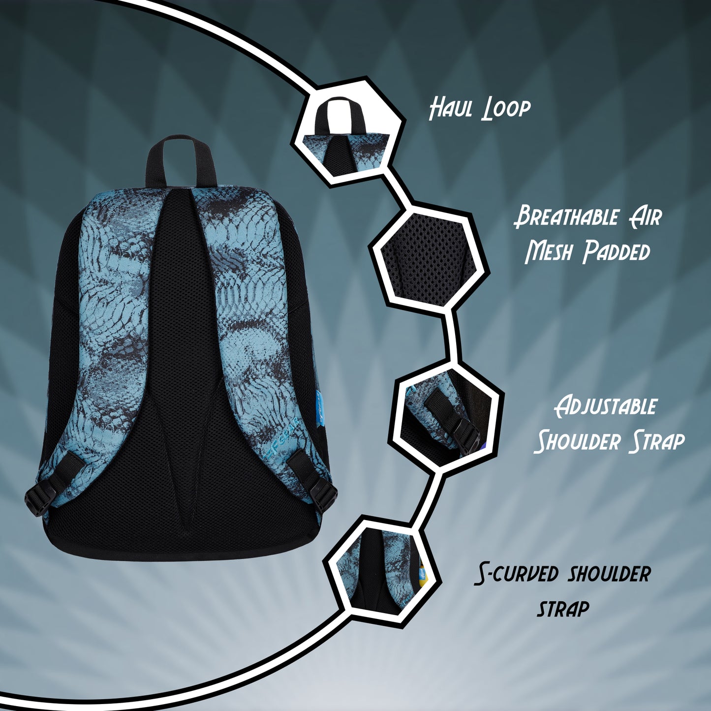 Amari 12L Web Marine Black Backpack