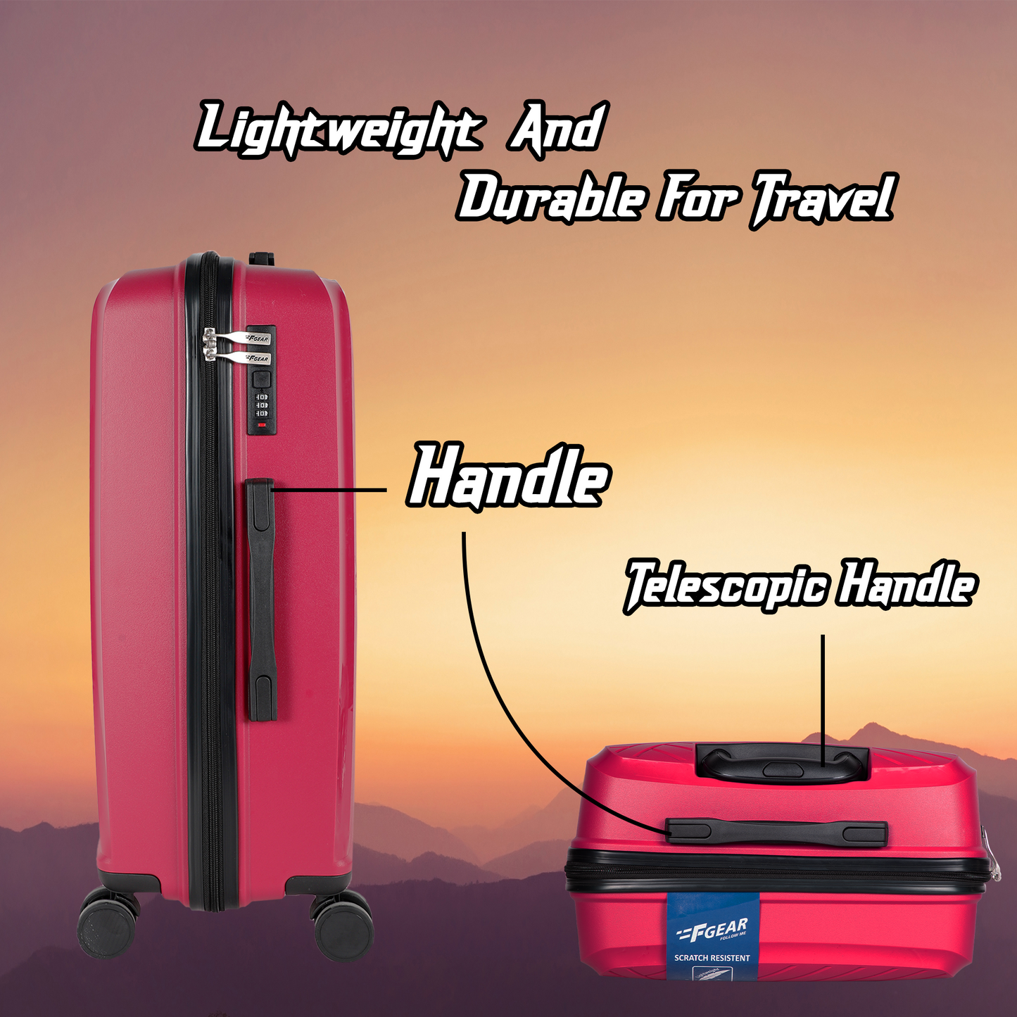 Eagle PP03 20" Rosebud Cabin (Small) Suitcase