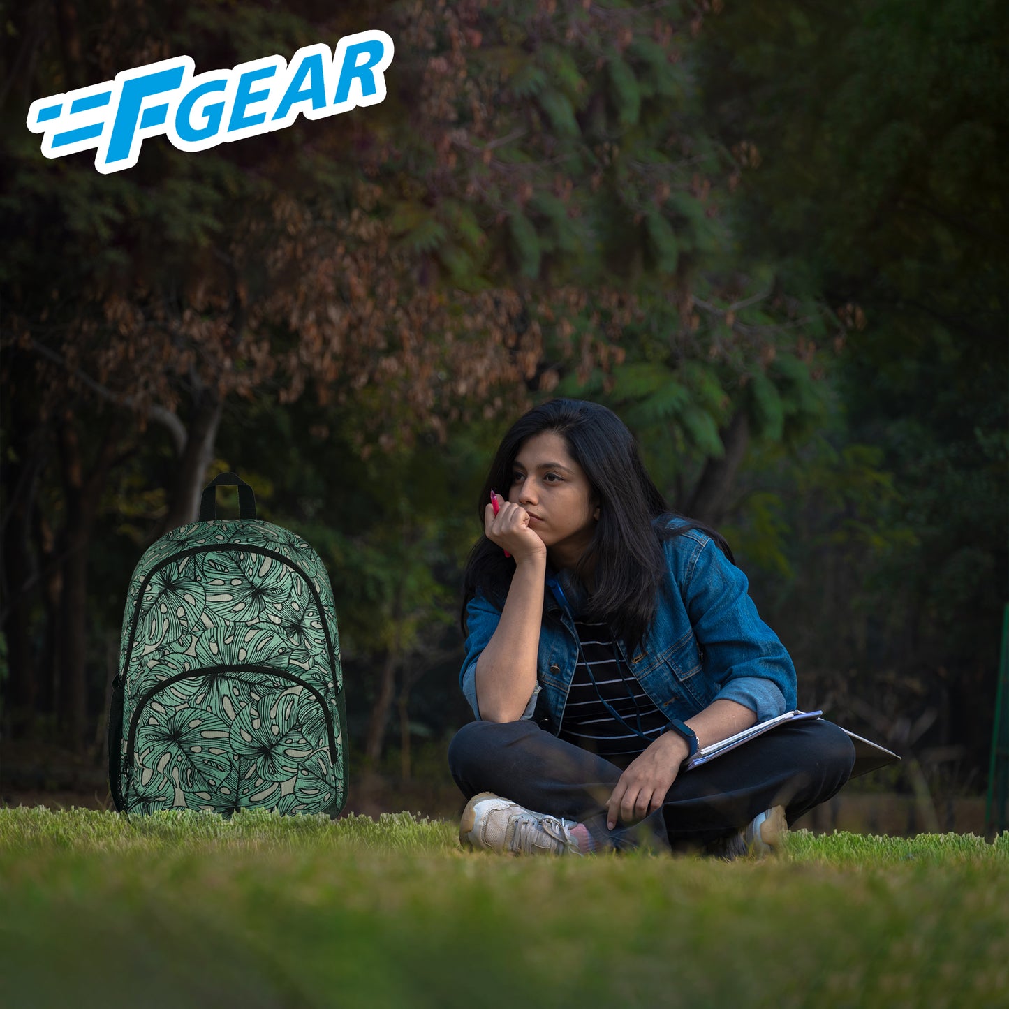 Dylan 15L Palm Green Black Backpack