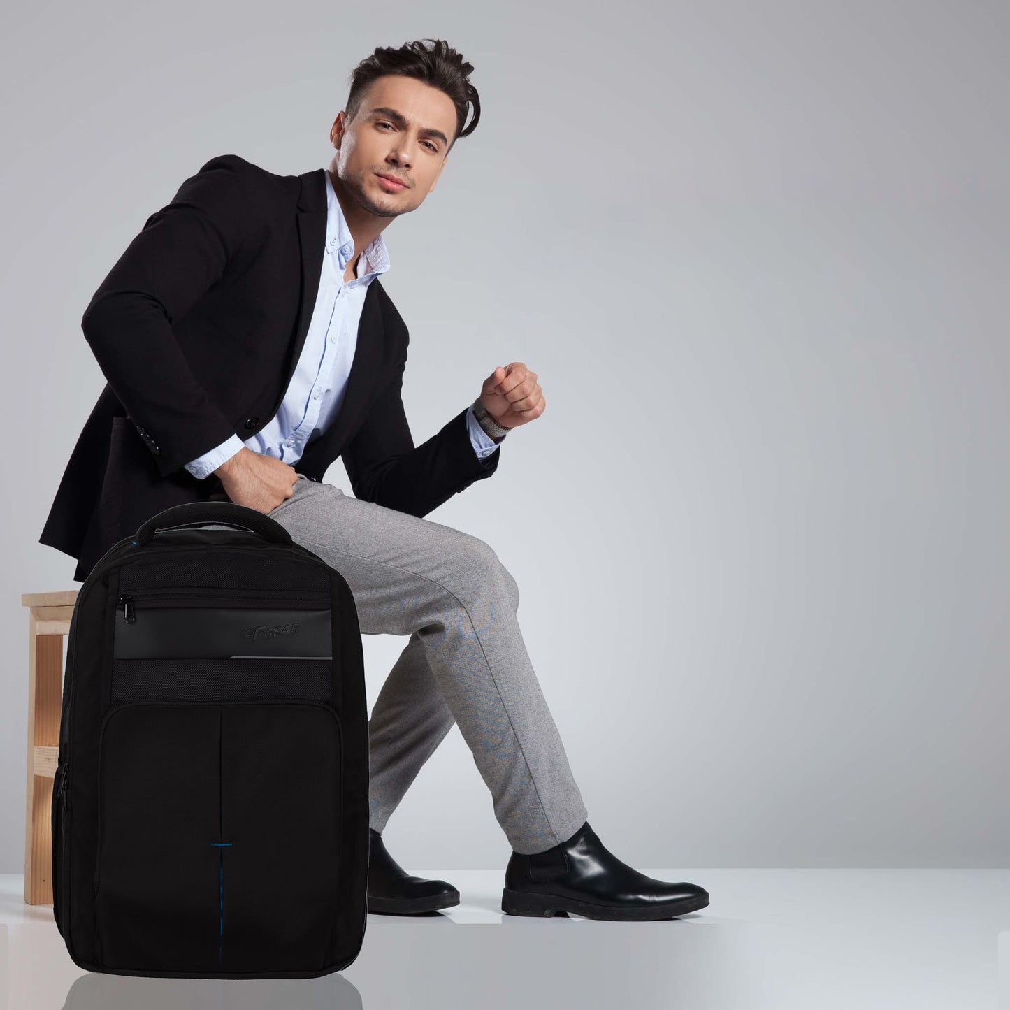Gravity Black 30L Laptop Backpack