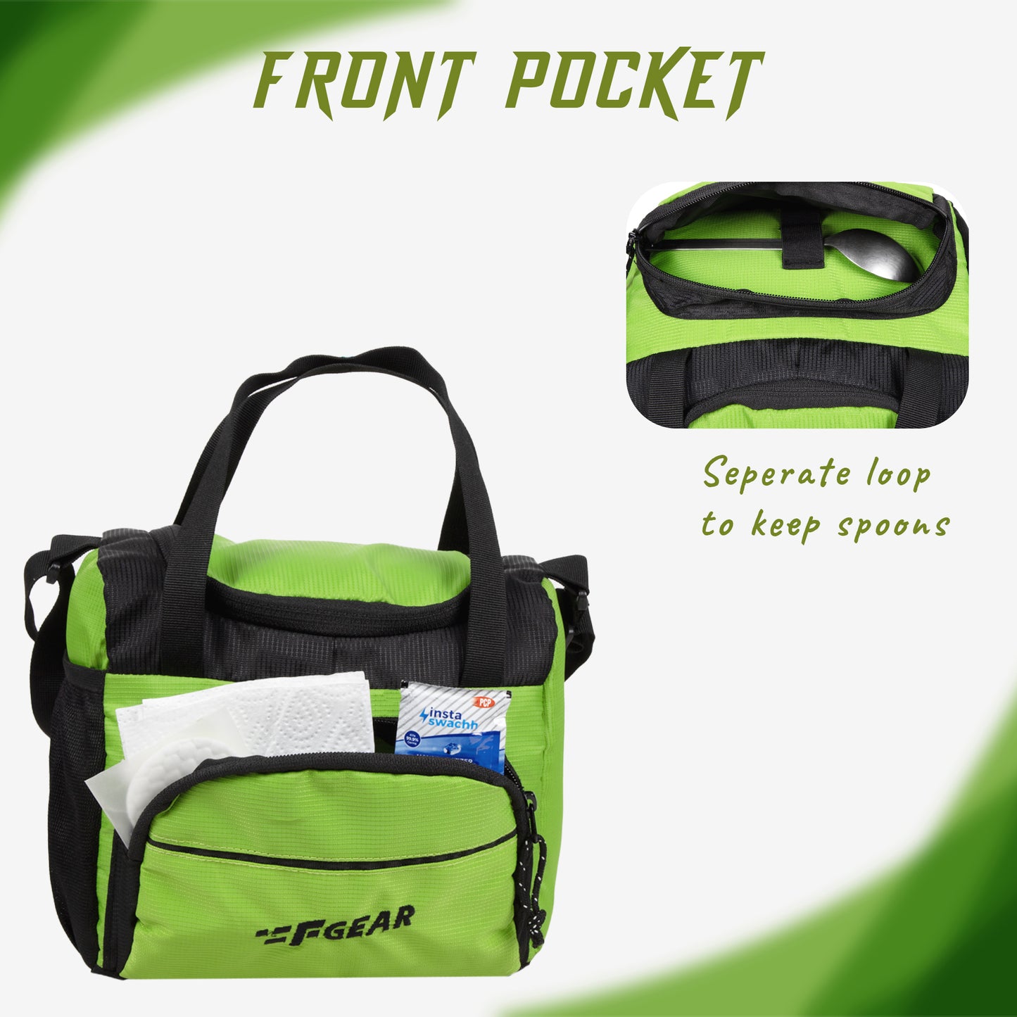 Yolo 6L F Green Black Lunch Bag