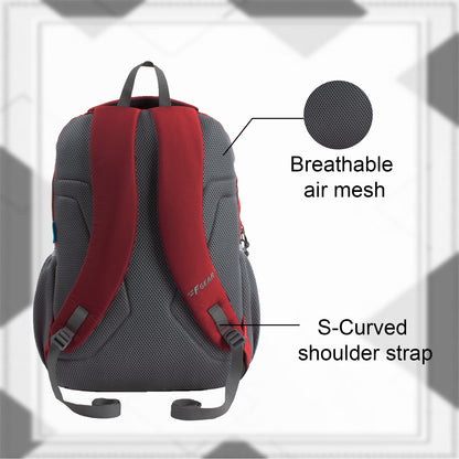 Amity 34L Red Laptop Backpack