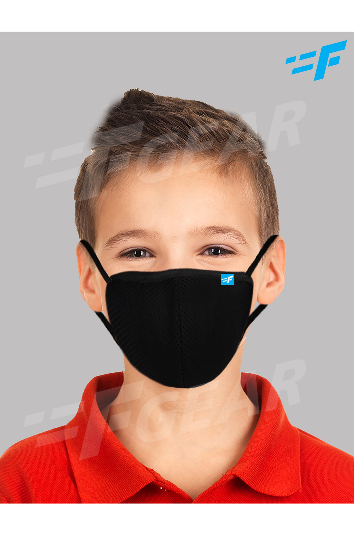 7layer F95 CE ISO SITRA Lab tested >95% BFE reusable washable Safeguard mask Black color Pack of 1