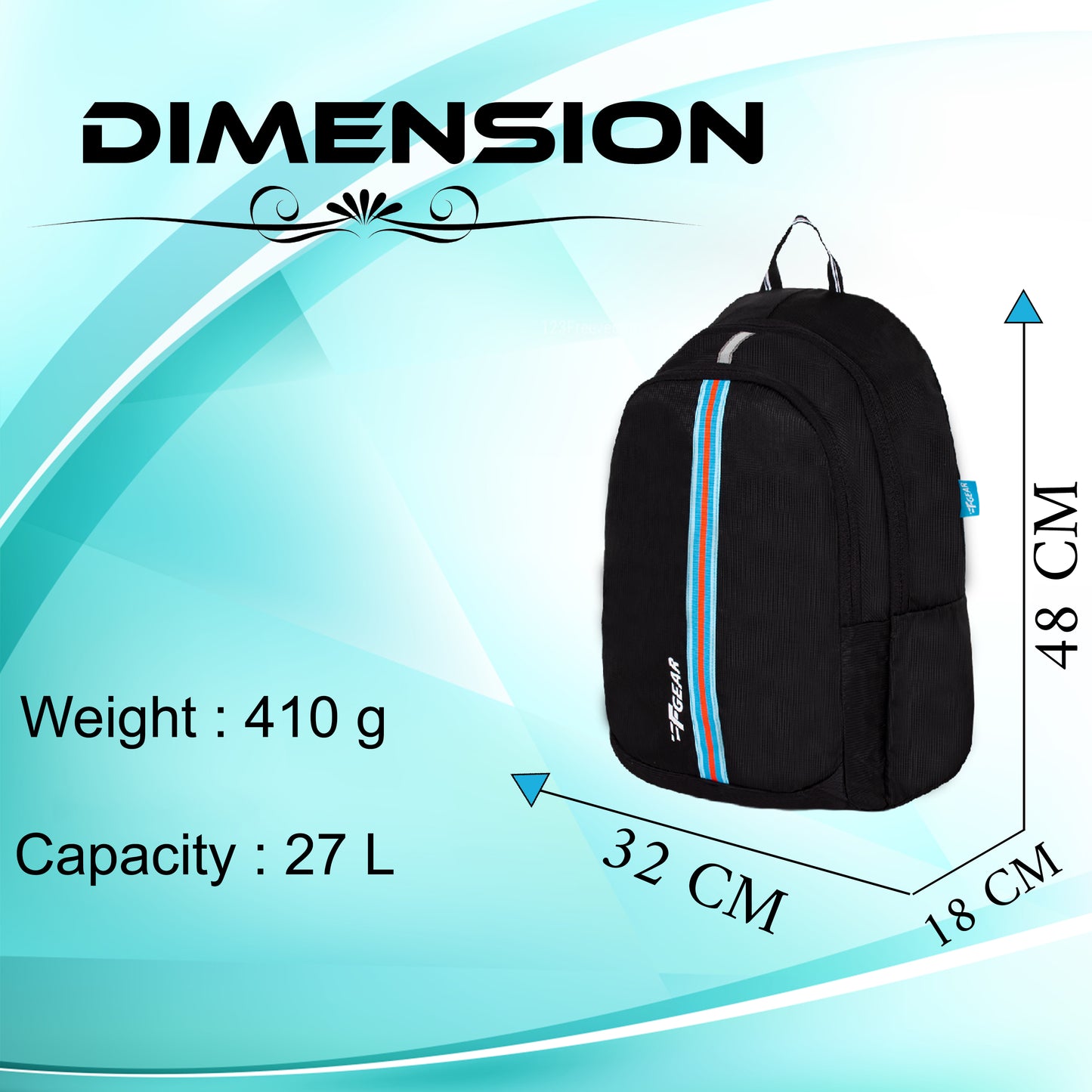 Salient 27L Guc PL Black Backpack