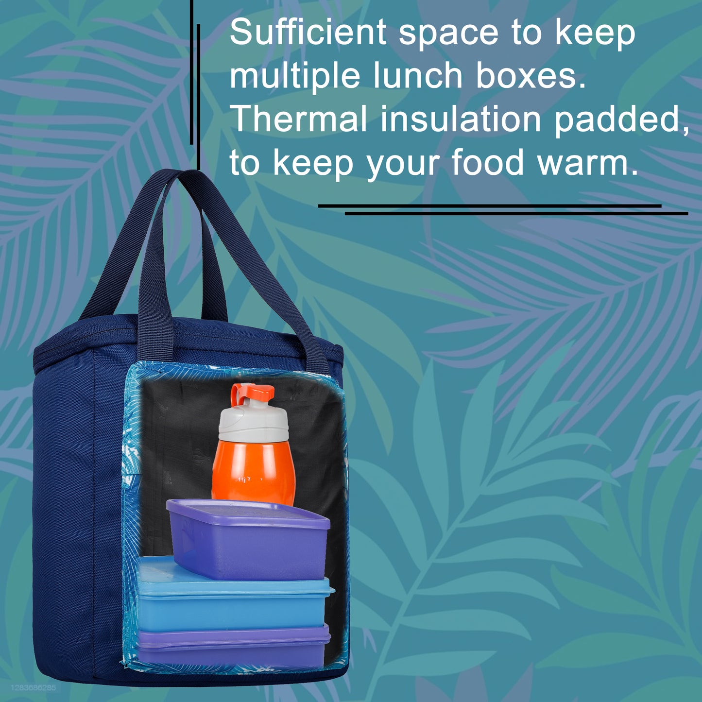 Hoover 7L Fern Aqua Blue Lunch Bag