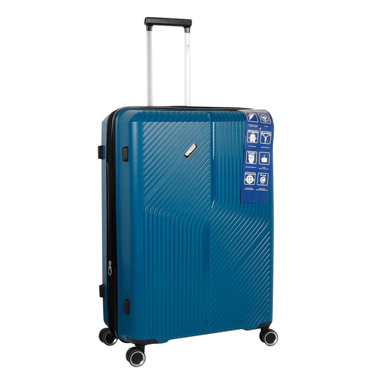 STV PP04 28" Blue Expandable Large Check- in Suitcase