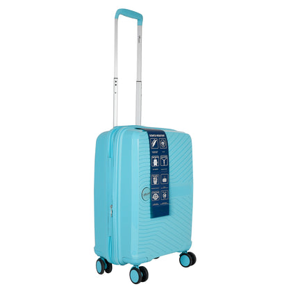 STV PP02 20" Turtle Blue Expandable Cabin (Small) Suitcase