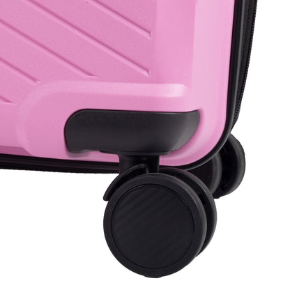 STV PP03 Pink Expandable Cabin Suitcase Set of 3