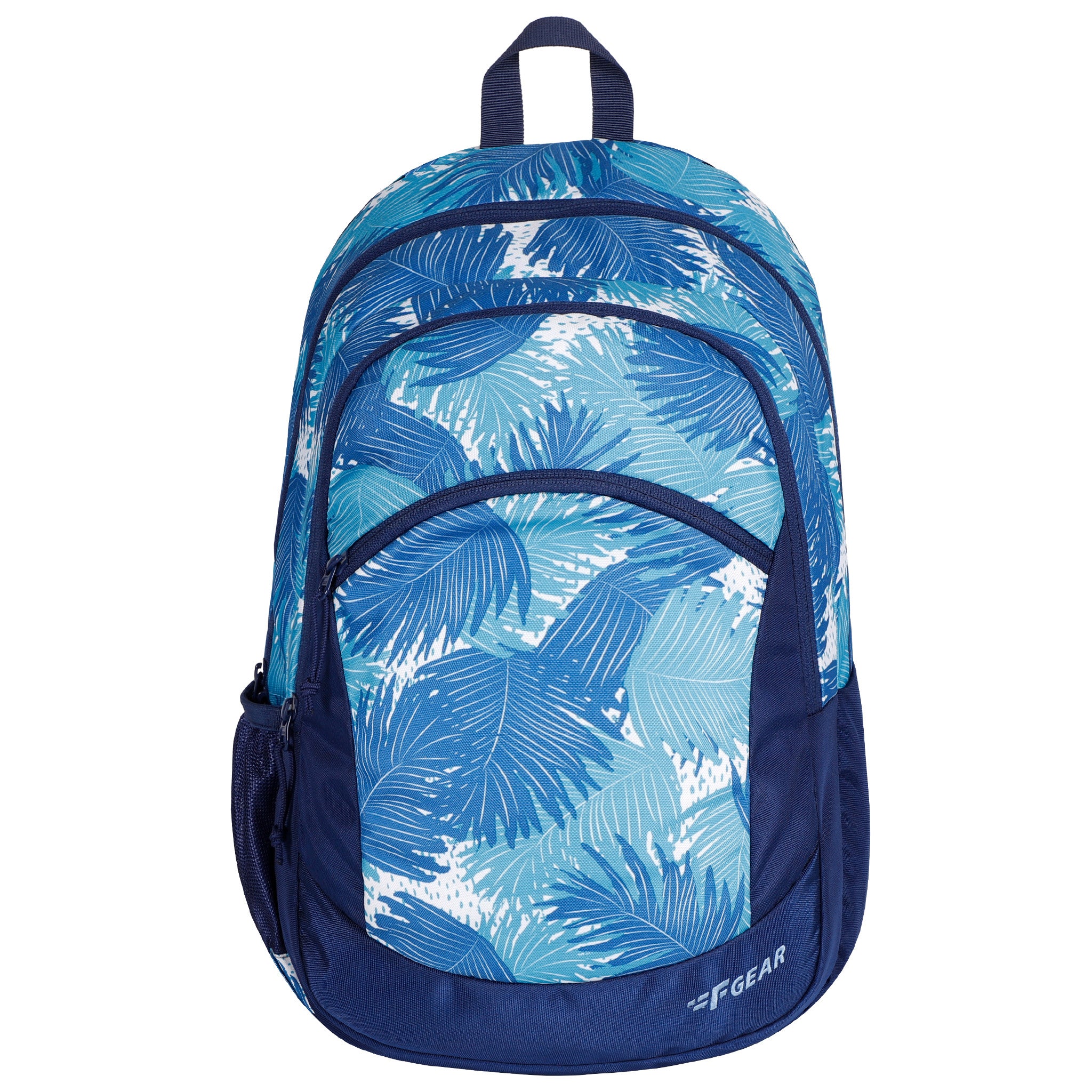 Nico 17L Ferns Aqua Navy Blue Backpack