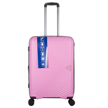 STV PP03 24" Pink Expandable Medium Check-in Suitcase