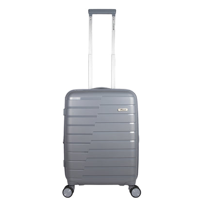 Bastion 20" Light Grey Expandable Small Carry-On Luggage Suitcase