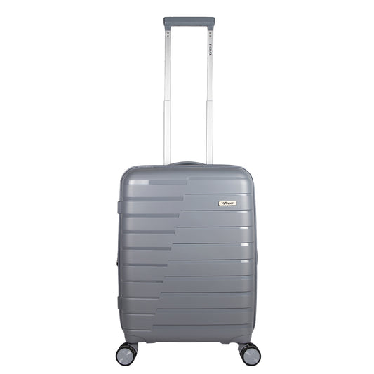 Bastion 20" Light Grey Expandable Small Carry-On Luggage Suitcase