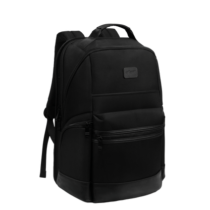Varello 23L Black Tech Laptop Backpack