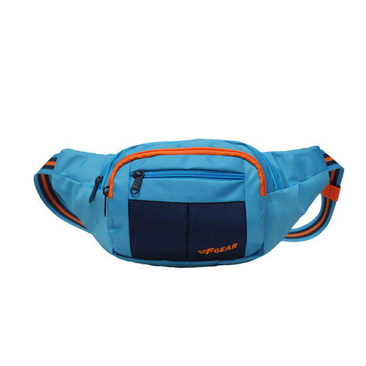 Lattitude Blue Navy Orange Waist Pouch