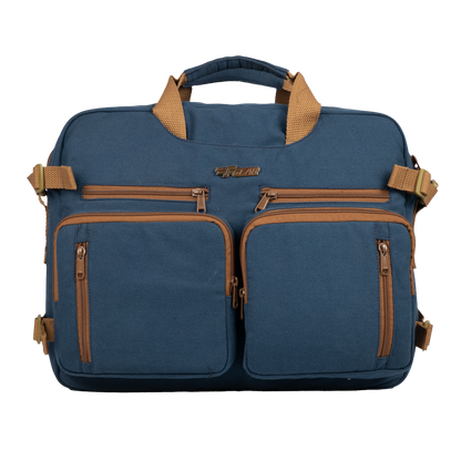 Dyad 21L Navy Canvas 2in1 Messenger Bag cum Backpack